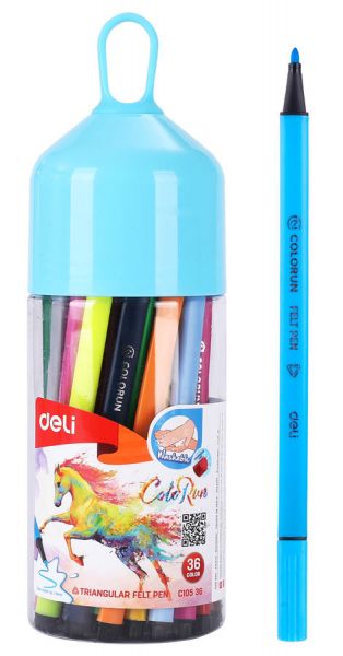 Фломастеры Deli ColoRun EC10536