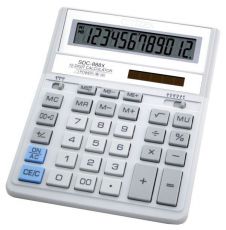 Калькулятор Citizen SDC-888XWH белый 12-разрядный 2-е питание, 00, MII, mark up, A0234F
